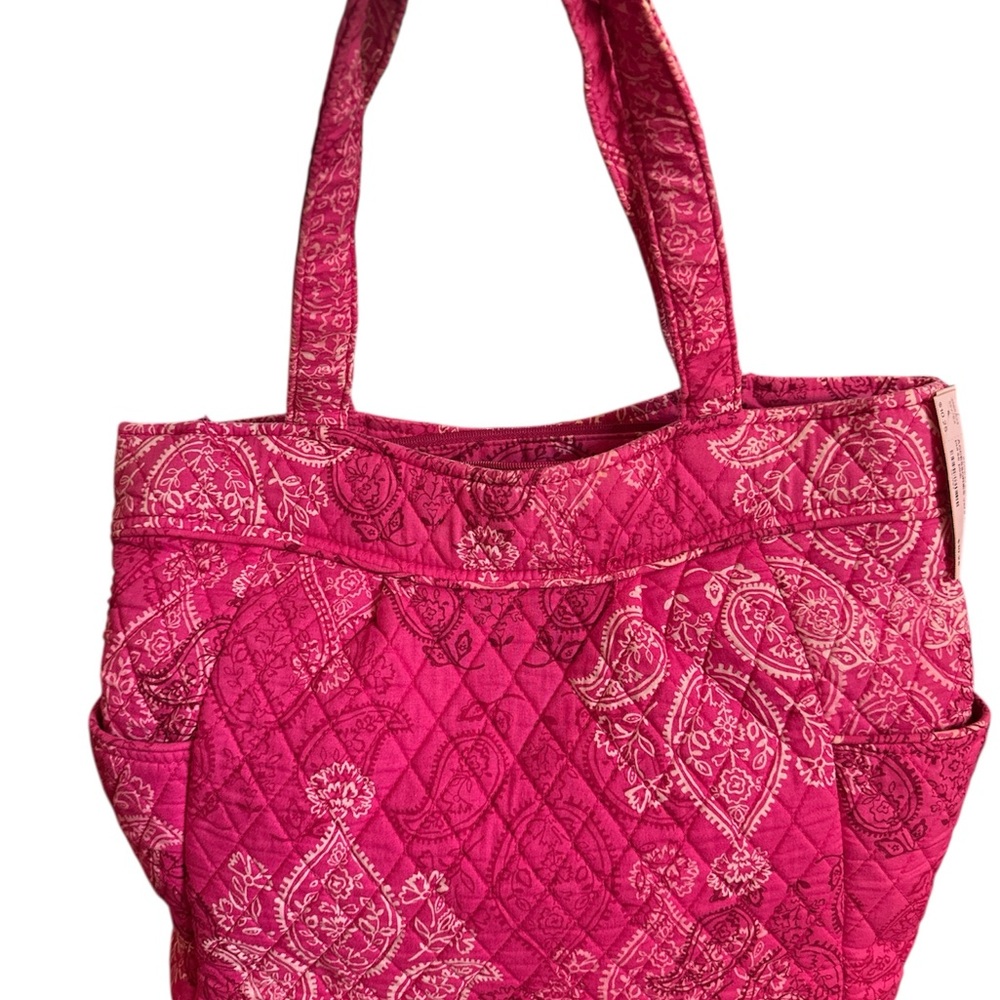 Vera Bradley Pink Quilted Tote Bag - retired pattern